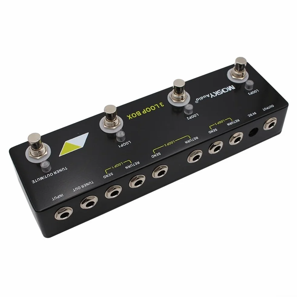 Pedal de efecto de bucle de guitarra para MOSKY Audio 3 LOOP BOX Pedal de guitarra, pedal de efecto Looper, pieza de repuesto