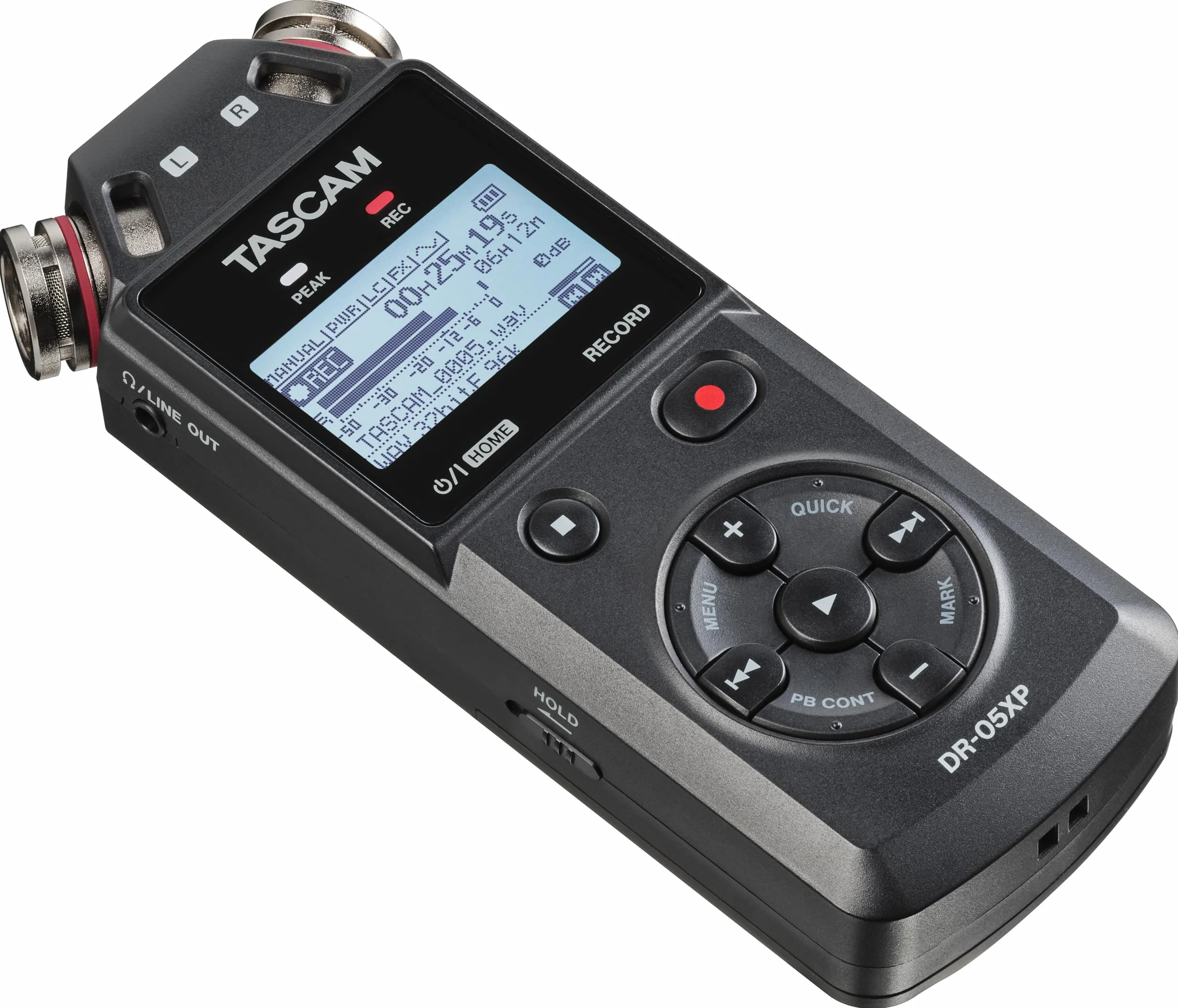 Tascam DR-05XP - Grabadora portátil de Mano Flotante de 2 Canales de 32 bits con Interfaz de Audio USB-C