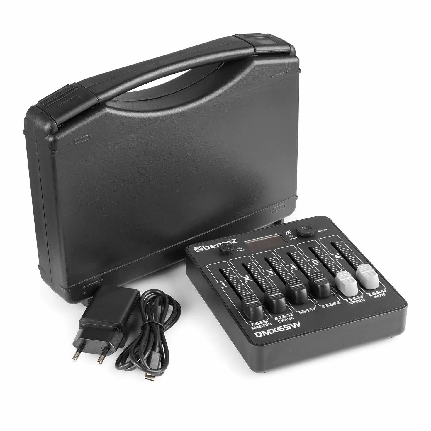 Beamz DMX65W Controlador Inalámbrico DMX Alimentado por Batería 154067