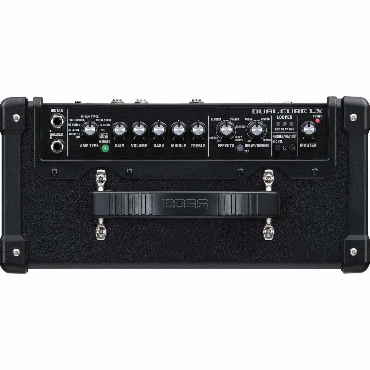 Boss Dual Cube LX - Amplificador Combinado portátil de 10 vatios de 2 x 4 Pulgadas