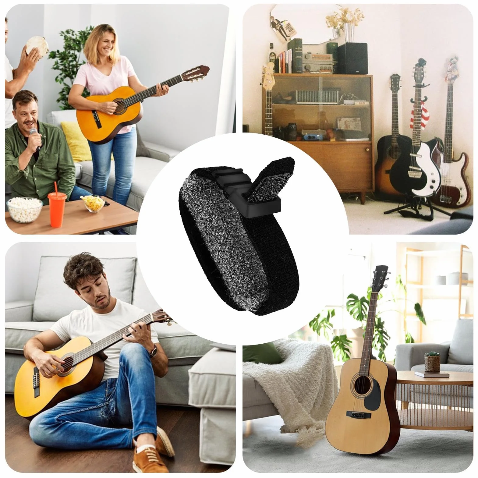 FRET WRAP | Envoltura De Guitarra Ajustable | Envoltura De Tecla De Guitarra Eléctrica | Accesorios Para Instrumentos Musicales De Tasa De Tasa De Tasa De Mute De Cuerda Para Ukelele Instrumentos De