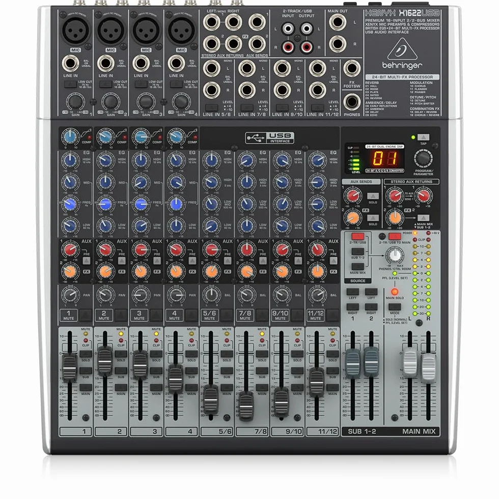 Behringer XENYX X1622USB mezclador para directo x-1622 usb und.