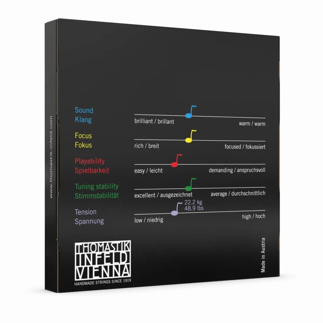 Thomastik-Infeld Dominant juego de cuerdas de violín 4/4 (135B - 129, 131, 132, 133) - tensión media