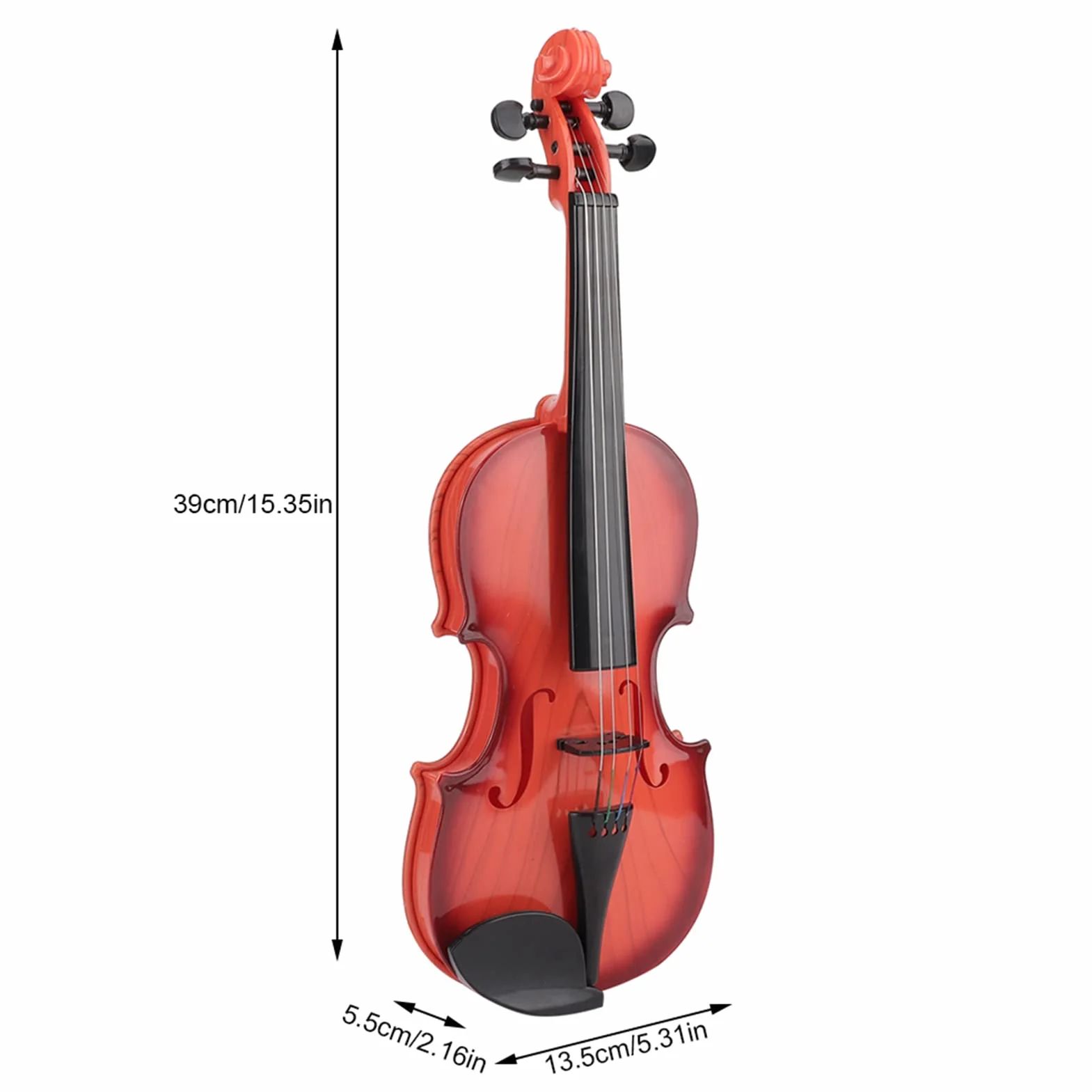 Violín de Práctica Musical de Violín Simulado, Instrumento Musical de Cuerda Ajustable para Principiantes para Principiantes Kit de Violín Instrumento Musical Mano de Obra