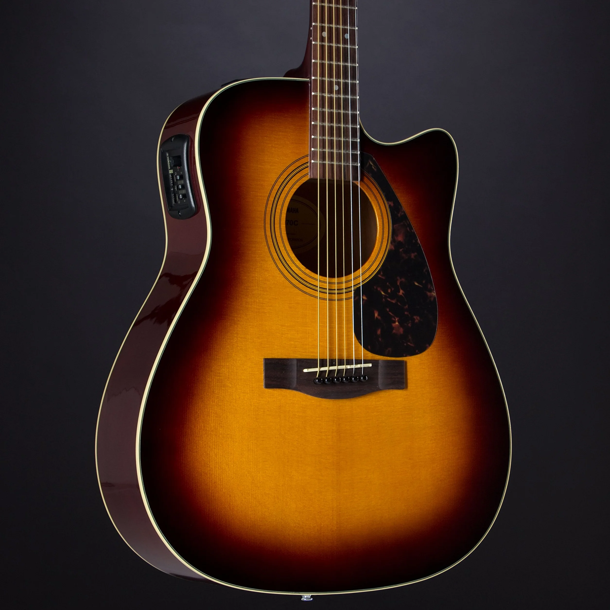 Yamaha FX370C - Guitarra electroac?stica con secci?n, tobacco sunburst