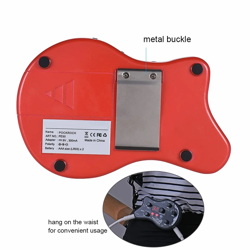 Procesador multiefectos para guitarra con efectos de pedal, 15 tipos de efectos, 40 funciones de sintonización, ritmos de batería con adaptador de alimentación
