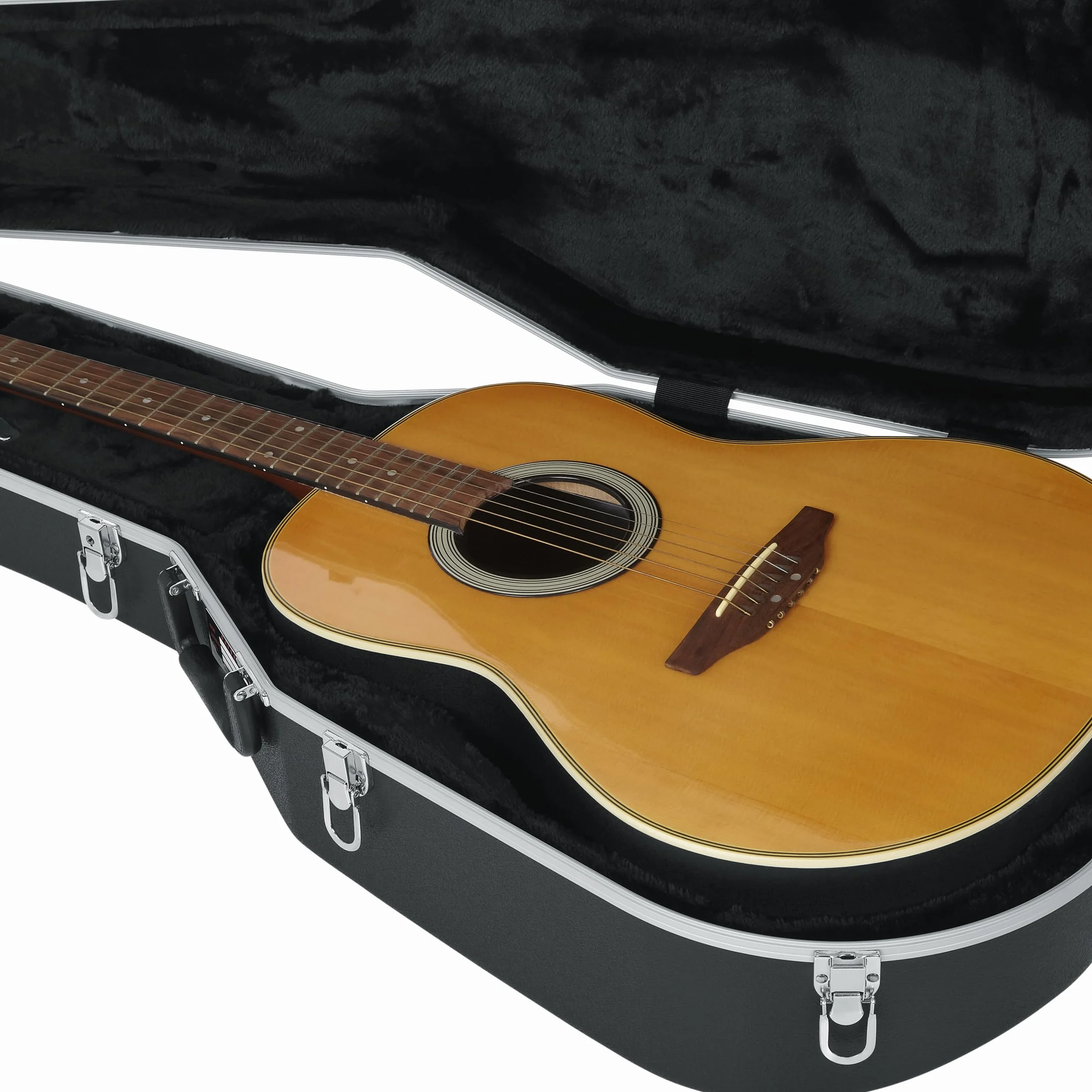 GATOR CASES Deluxe - Funda Moldeada de ABS para Guitarras acústicas; se Adapta a Guitarras acústicas de Contorno Profundo Estilo Ovation (GC-Deep Bowl)