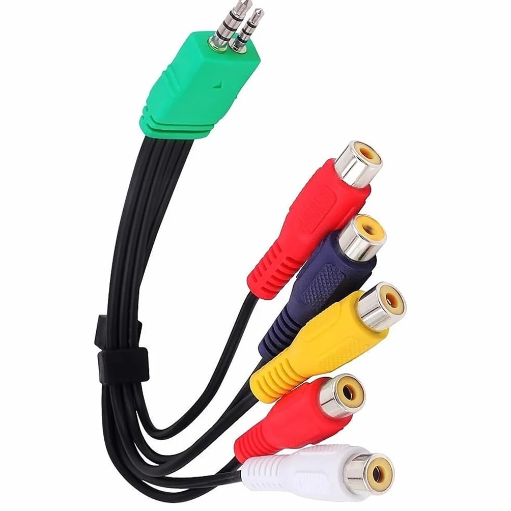 Cable de video de 3,5 mm y 2,5 mm para BN3901154 LEDComponent, cable adaptador de componente de video, cable adaptador de 20 cm de largo