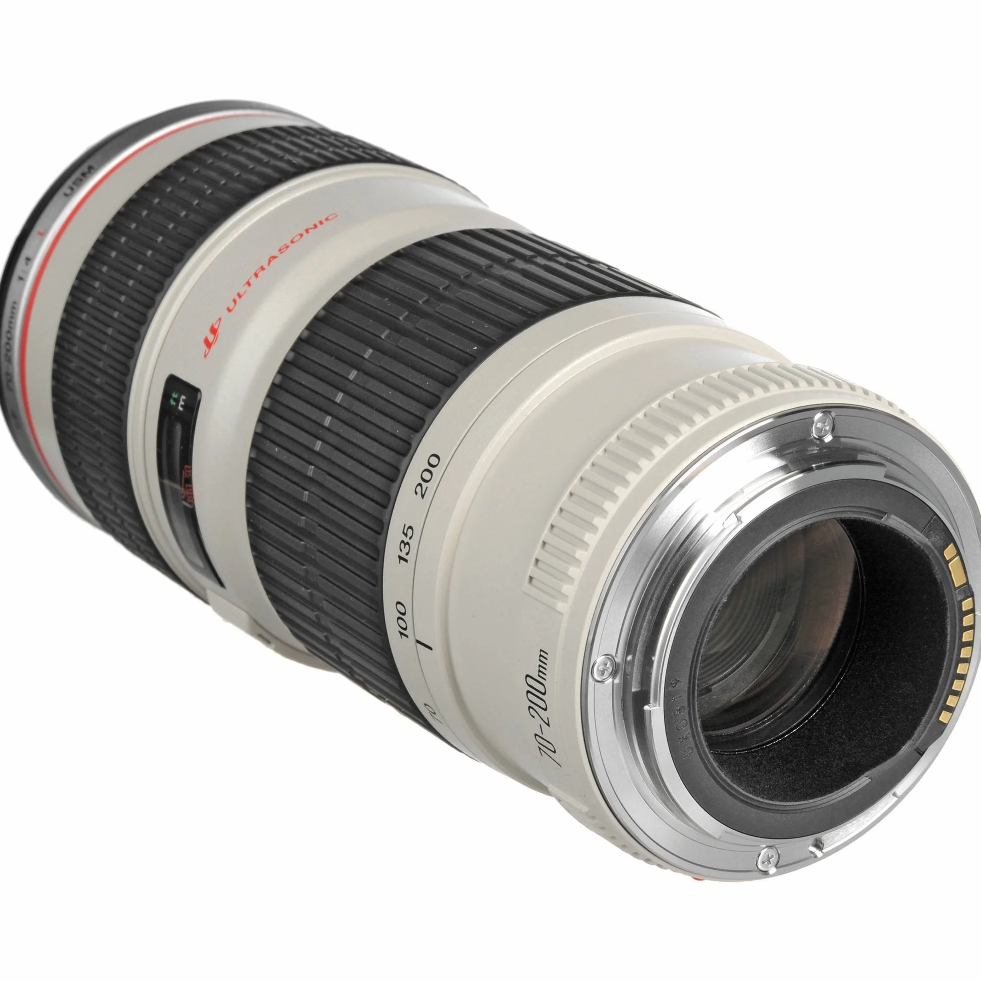 Canon EF 70-200mm f/4L USM Objetivo Zoom 70-200mm f/4-32 67mm Blanco Reacondicionado