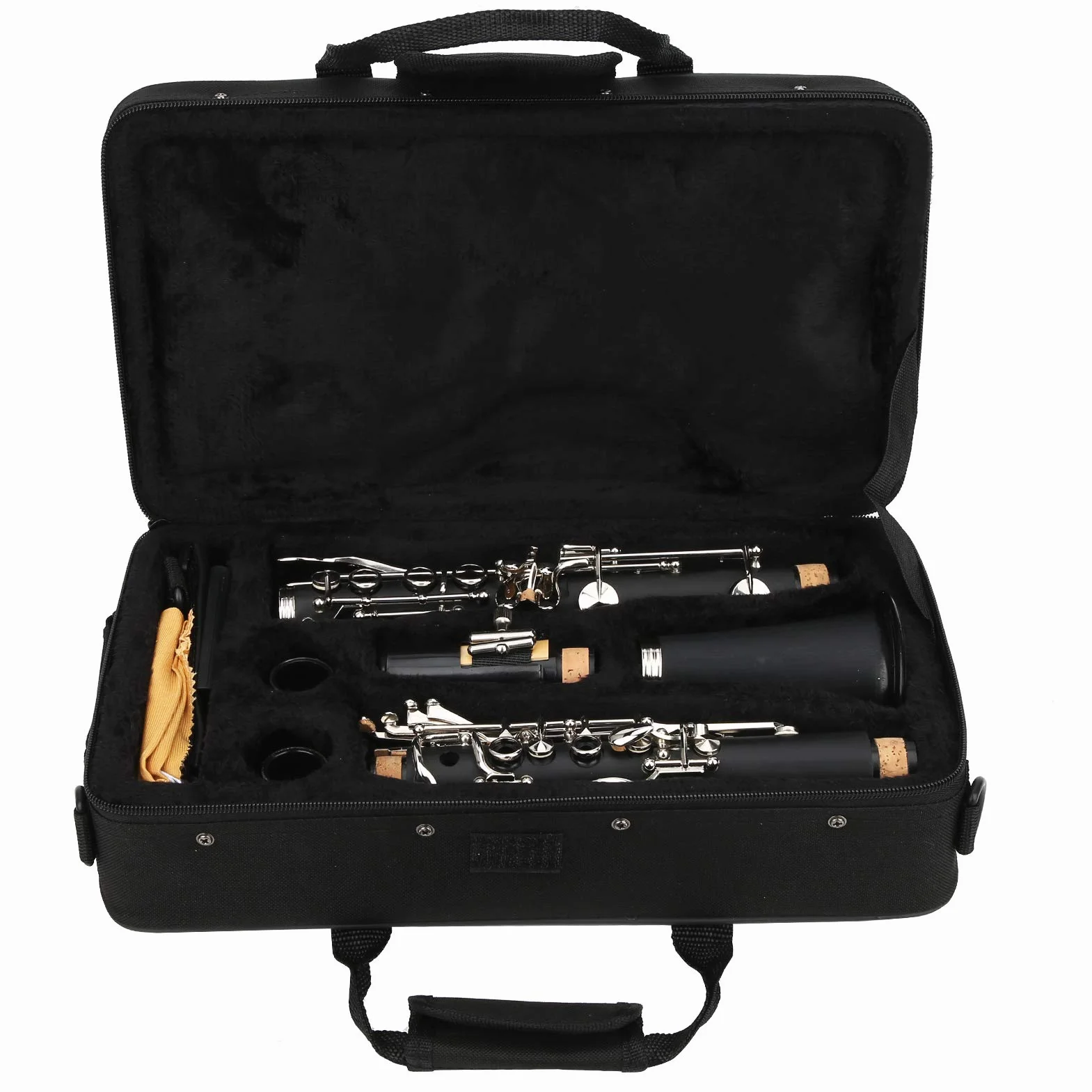 Instrumento Musical BB Key Clarinet Professional para Estudiantes para Principiantes en Clarinete(Black)