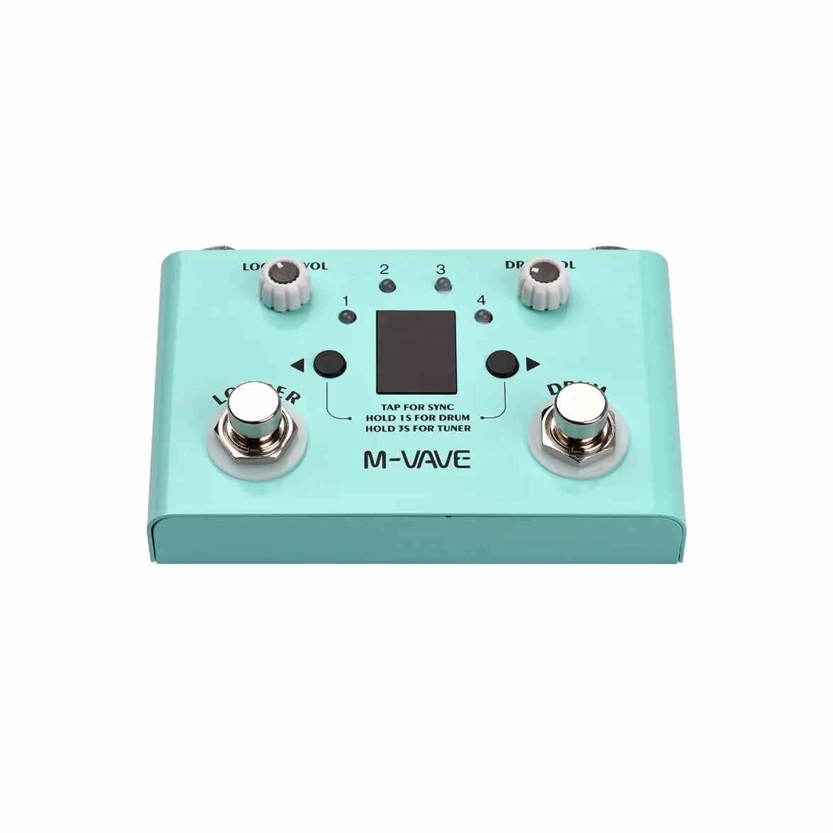 M-Vave Lost Tempo - Pedal de guitarra con efecto drum & looper y footswitch doble