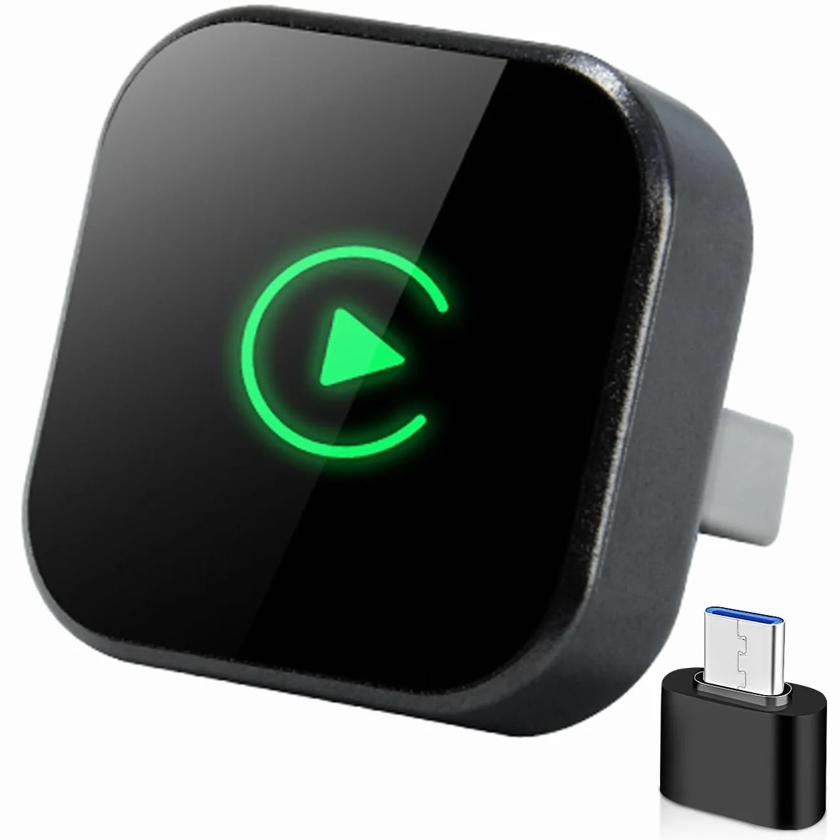 Adaptador inalámbrico CarPlay USB 2 en 1 para iPhone Android Auto, conexión automática WiFi 5.8 GHz