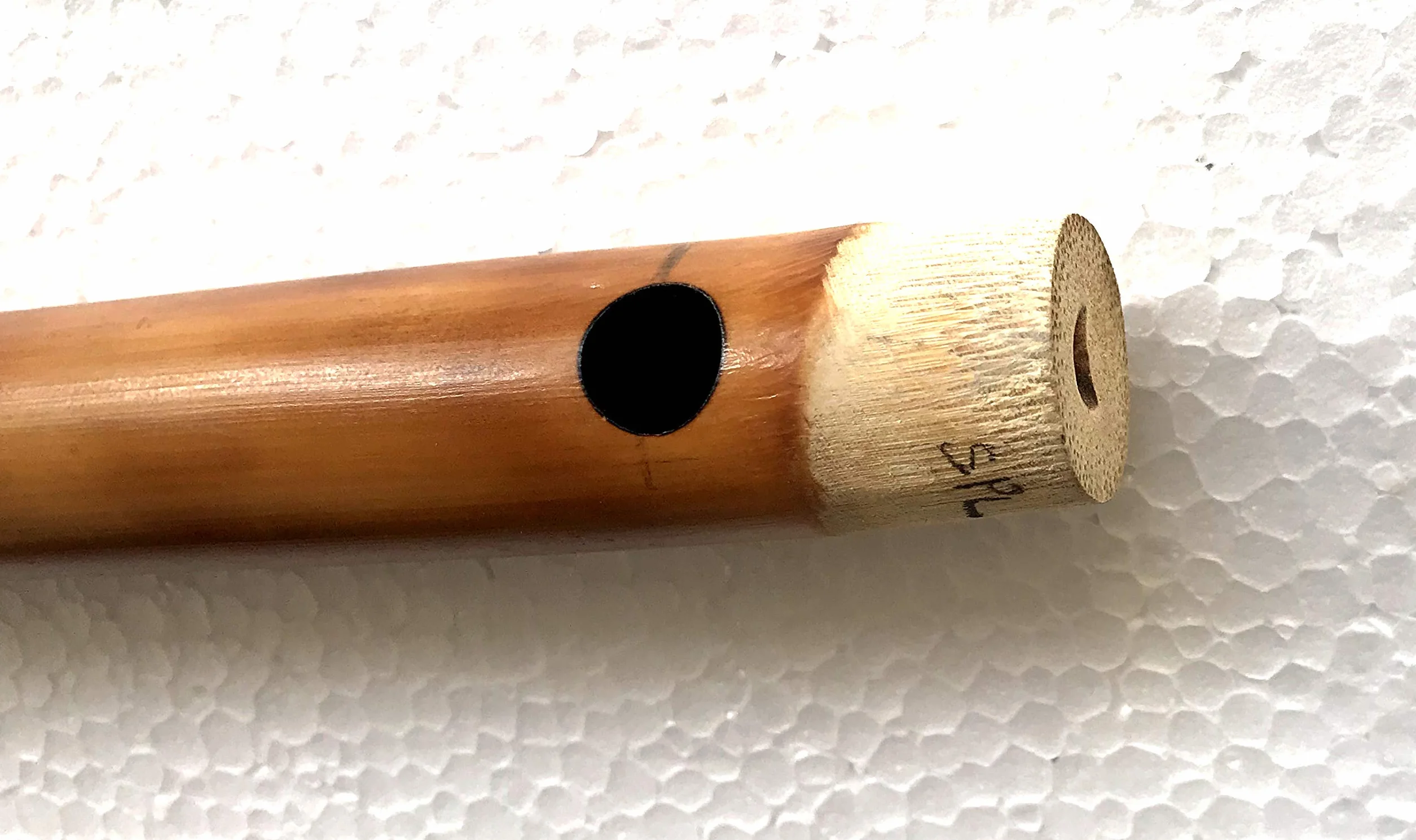 Flauta profesional Carnatic Venu G# Sharp Bass Escala 66 cm 8 agujeros South Bansuri