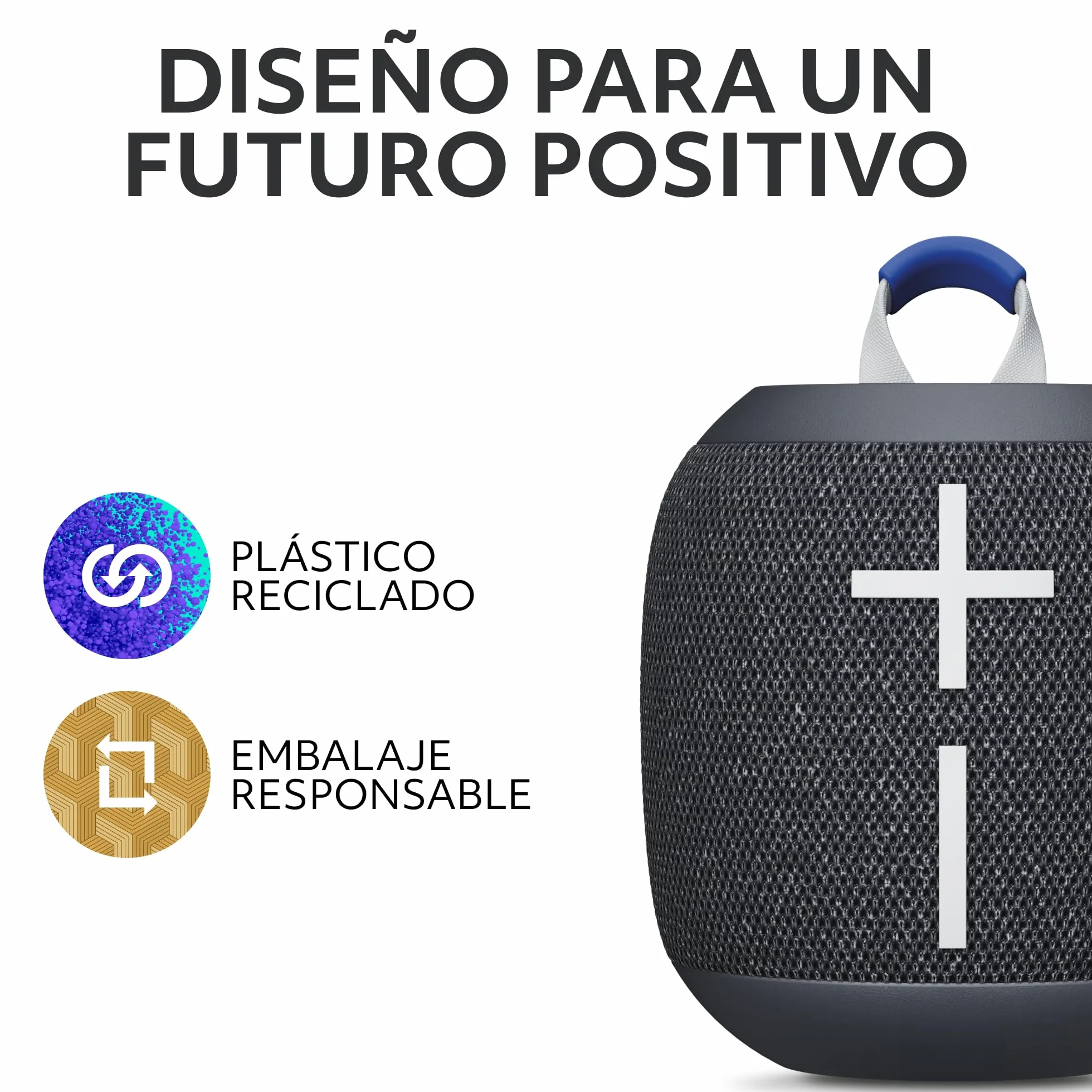 Ultimate Ears Wonderboom 4 Altavoz Bluetooth portátil Resistente al Agua Sonido 360° Flotante Prueba Polvo 40m Negro