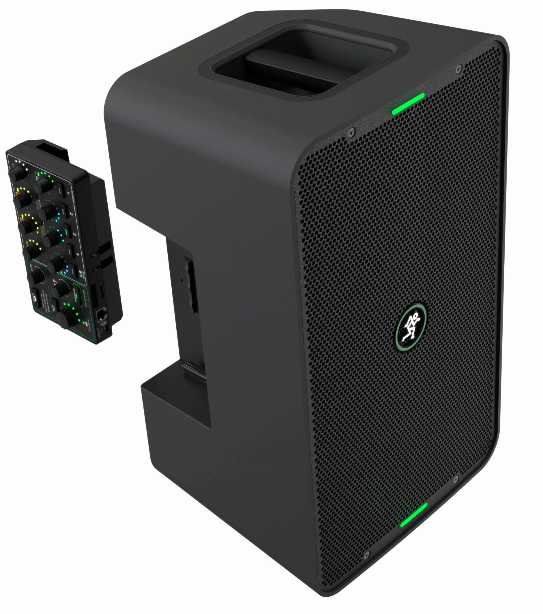MACKIE ShowBox Equipo para actuaciones todo en uno alimentado por batería con control de mezcla Breakaway