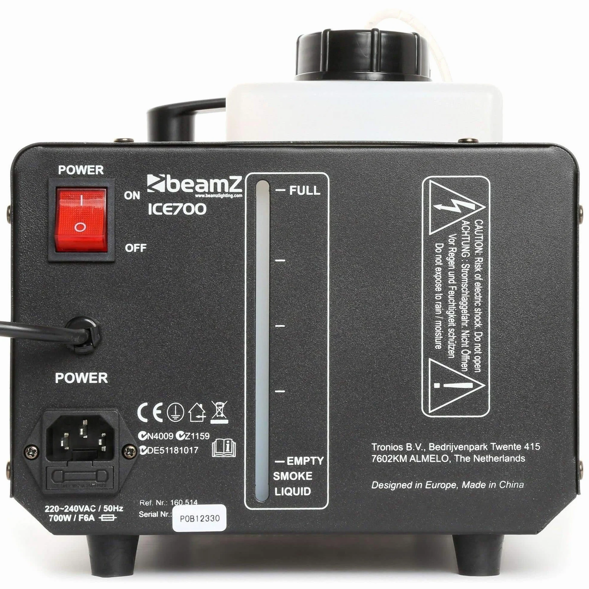BeamZ ICE700 Máquina de Humo Bajo, Máquina de Humo de Suelo, Máquina de Niebla de 700 vatios, Máquina de Humo Bajo para Bodas, Moda, Pequeños Conciertos y Eventos Escénicos y Celebraciones.