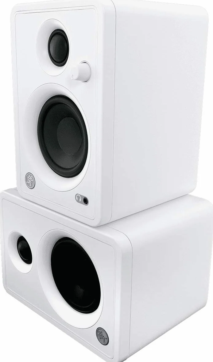 Mackie CR Active 50W 3" Altavoces de Monitorización Activos CR (Pareja) - Blanco Edición Limitada