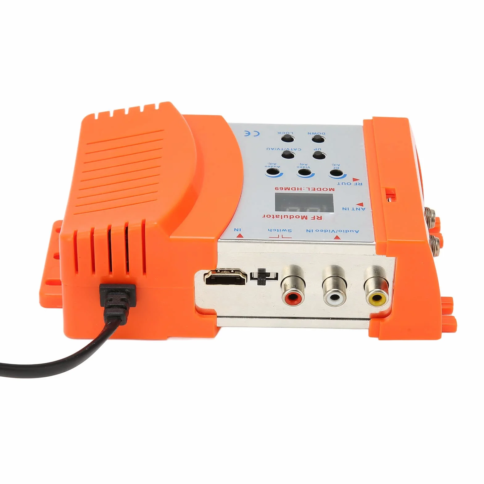 Modulador RF Digital, Convertidor de Modulador HDMI a RF Compatible con Formato PAL NTSC, para Receptores de Satélite, Cámaras de Vídeo, Consolas de Videojuegos, VCR (Enchufe