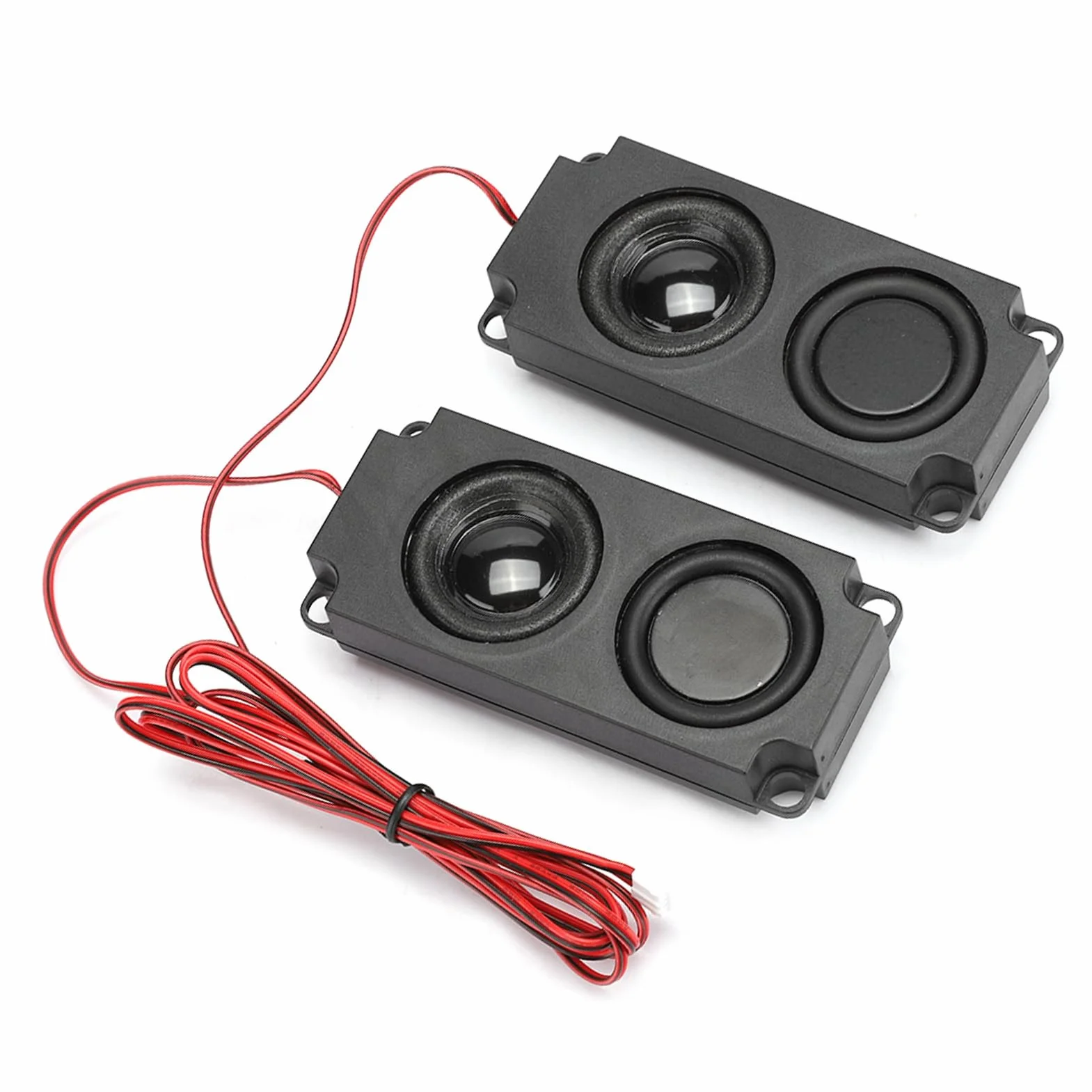Naroote Mini Subwoofer, Mini Altavoz 8Ω 5W Portátil de Graves Pesados ​​cavidad de 40 Mm Altavoz Dual Magnético para Monitor de TV