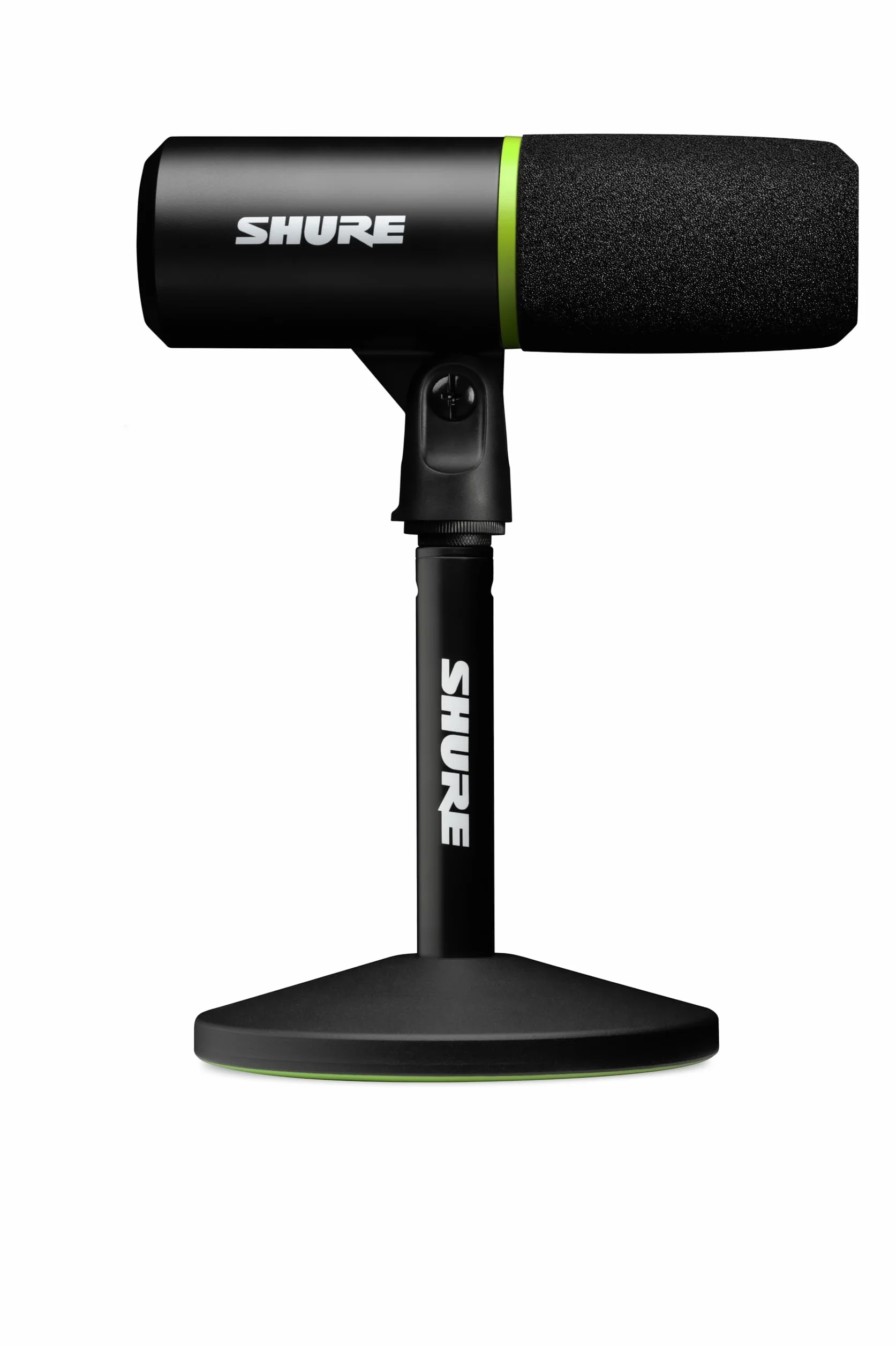 Shure MV6 Microfono par Juegos, Micrófono USB dinámico para PC para Juegos y Streaming - Soporte de Sobremesa de Base Redonda, Cancelación de Ruido de Fondo, Tap-to-Mute, 3.5mm Salida