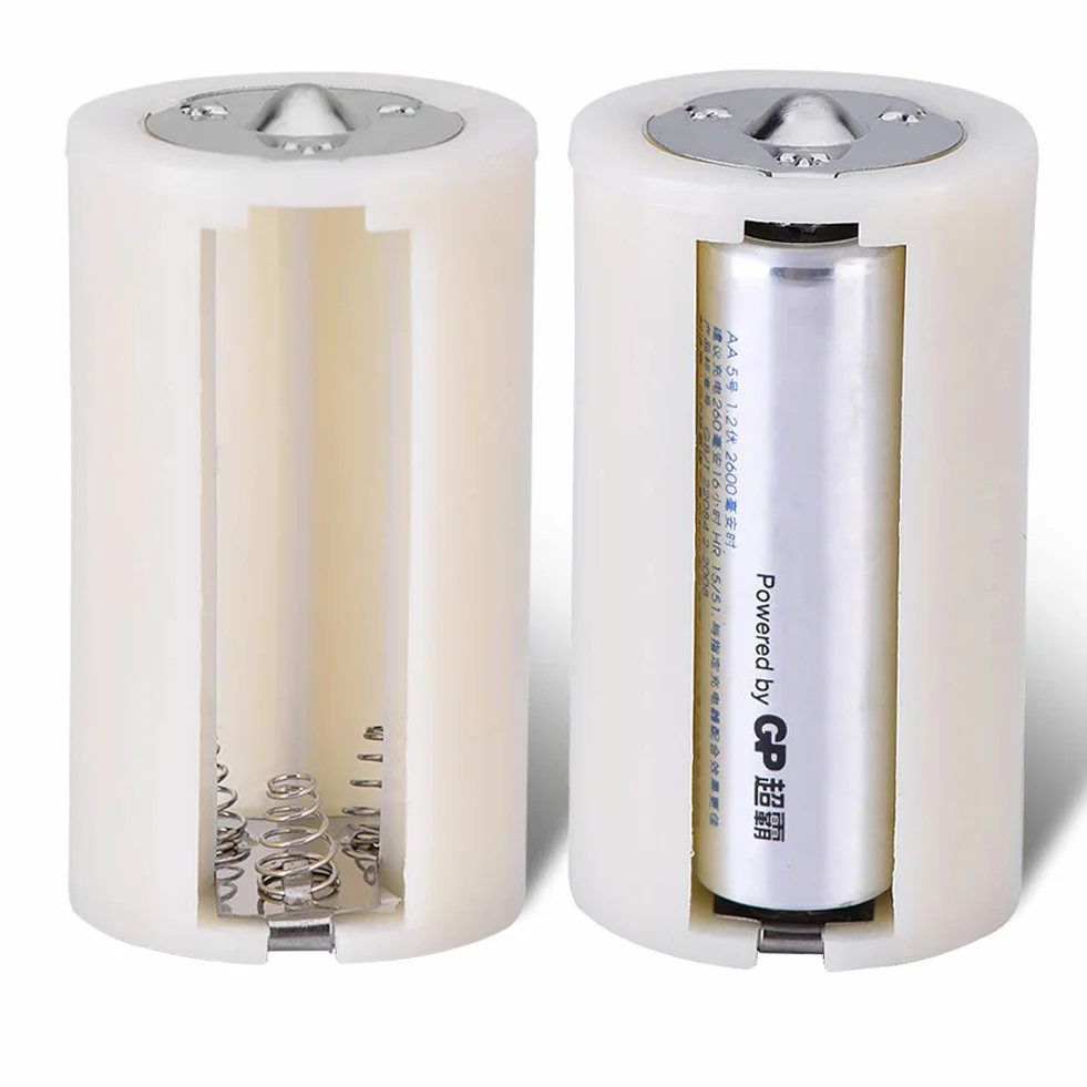 Conversor de batería -5 PCS. 3 x AA a 1 D Tamaño Paralelo Soporte de Batería Adaptador de Conversión Conmutador Conversor Carcasa