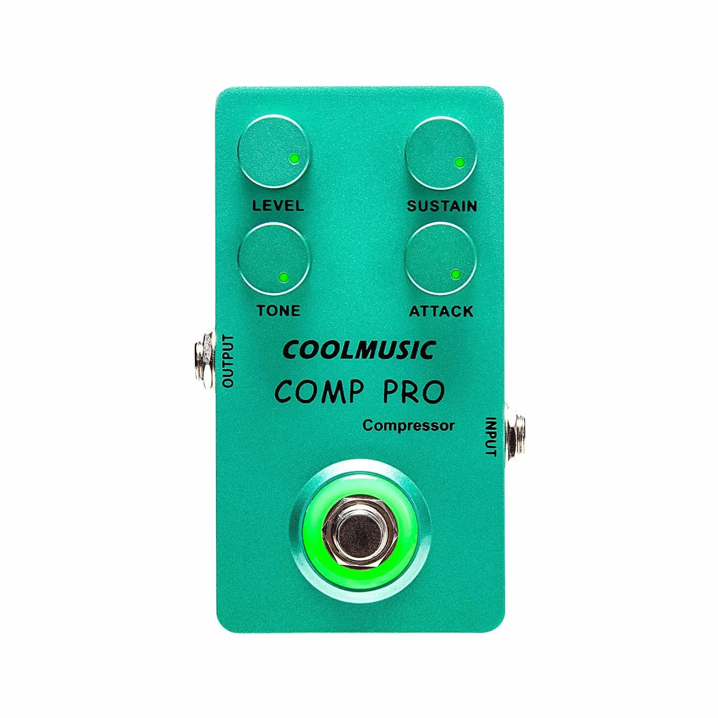 Coolmusic C-CS01 Pedal de compresor, pedal de guitarra Comp Efecto de compresión Guitarra eléctrica y bajo True Bypass