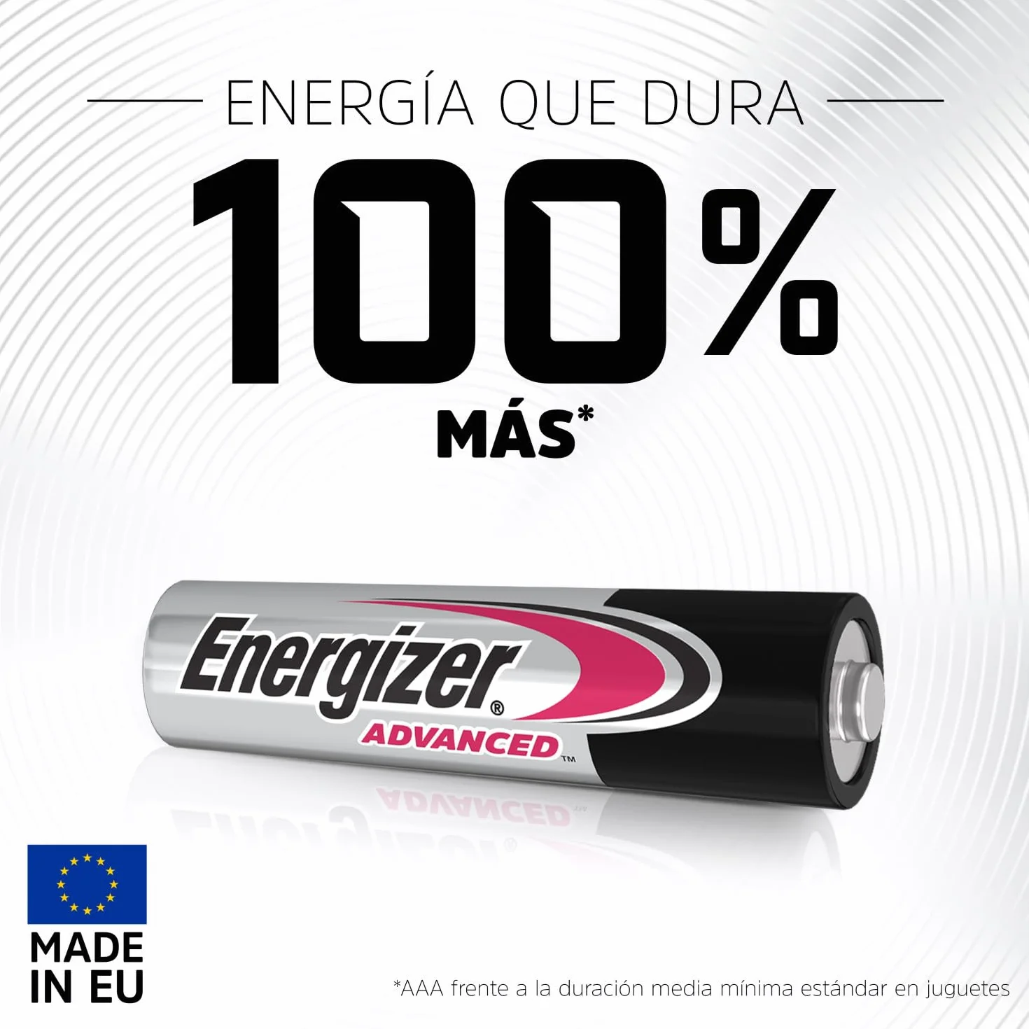 Energizer Pilas AAA Alcalinas 1,5V Paquete de 12 Larga Duración