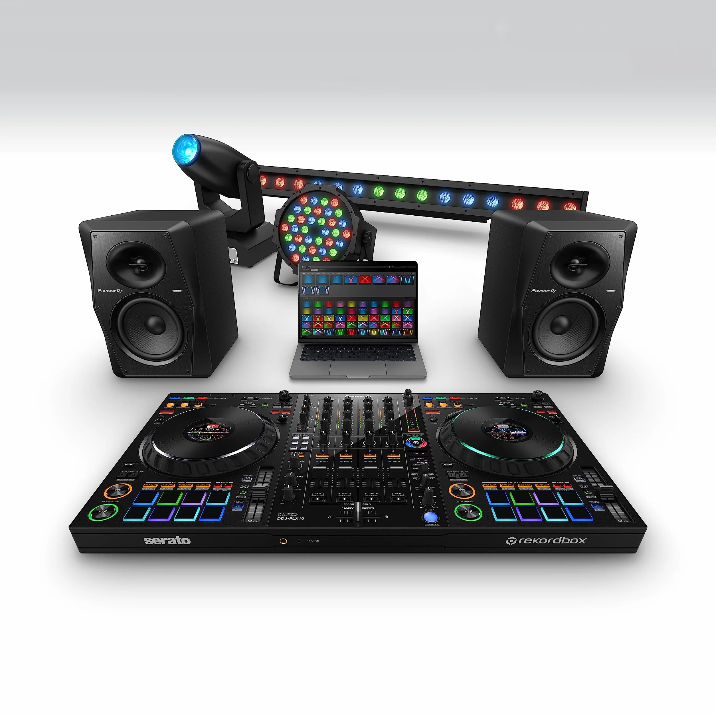Pioneer DJ DDJ-FLX10 Controlador DJ de 4 plataformas