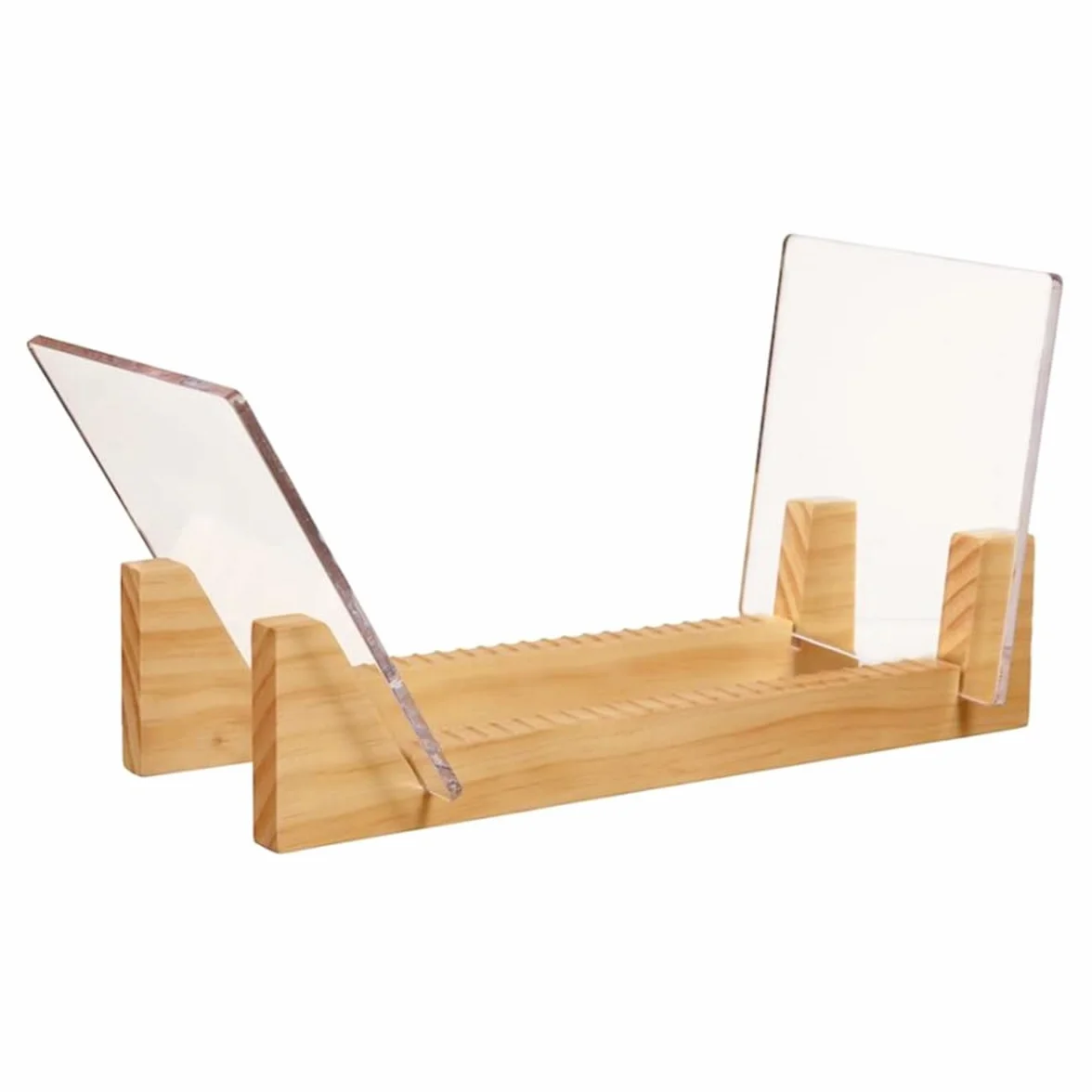 Soporte de madera para discos de vinilo - Soporte para discos de vinilo - Organizador de almacenamiento de álbumes, expositor con capacidad para hasta 50 álbumes, DVD y CD, con