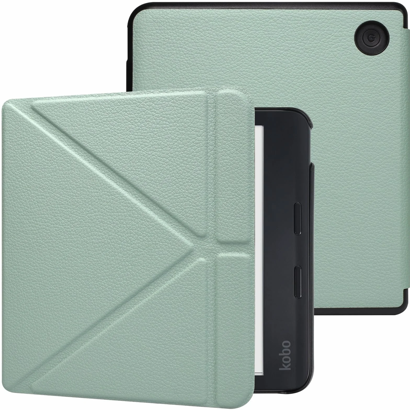 Funda para Kobo Libra Colour, Tolino Vision Colour 2024, Cubierta Plegable con Suspensión/Activación Automática, Verde Esmeralda