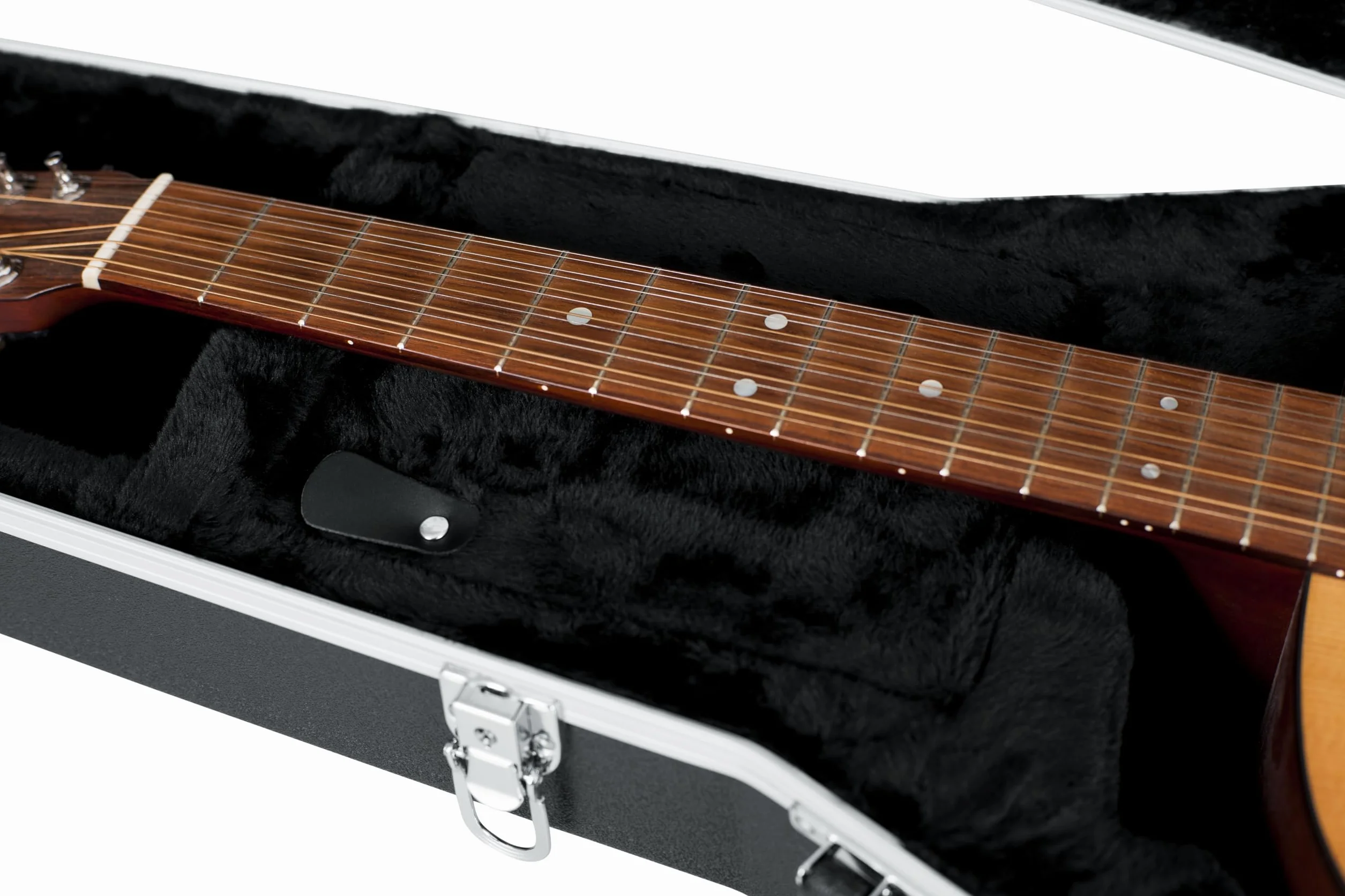 Gator Cases Estuche Deluxe ABS Moldeado para Guitarras Acústicas de 12 Cuerdas; Se Adapta a Guitarras Acústicas de 12 Cuerdas Estilo Dreadnought (GC-DREAD-12)