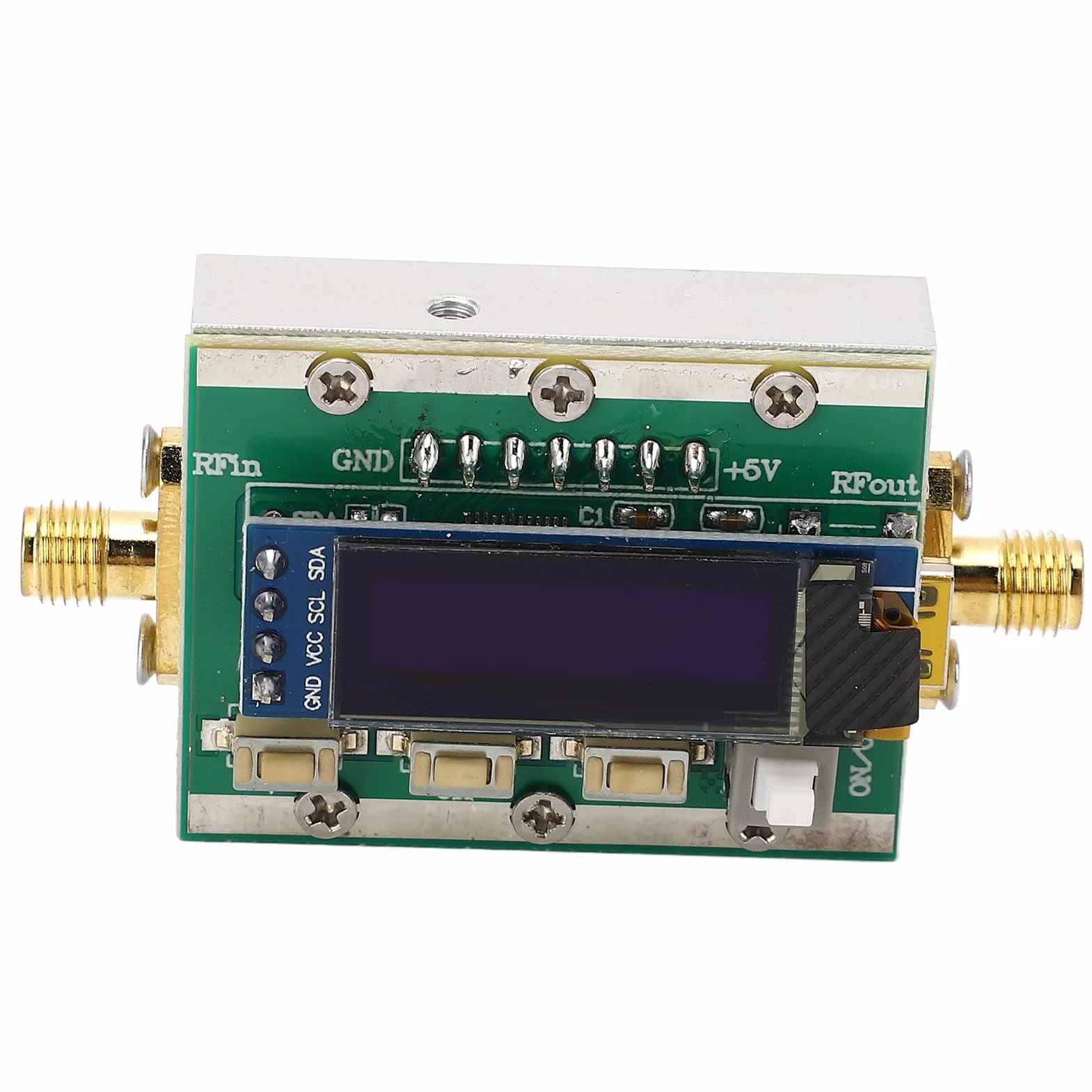 Atenuador Programable RF, Módulo Digital de 1-3800MHz con Atenuación Ajustable de 0-31dB Paso de 1dB, Interfaz RP SMA para Analizador de Espectro de Generador de Señal