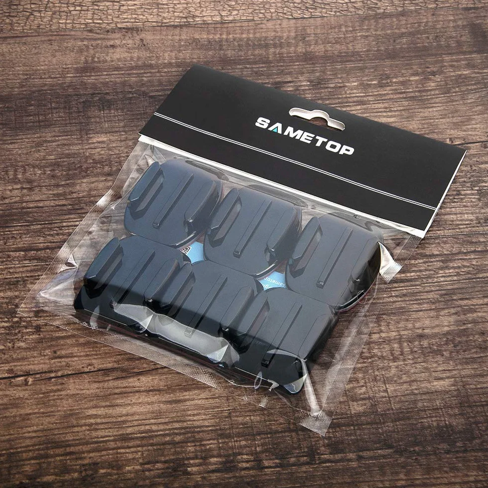 Soportes Adhesivos Pegatinas 3M Monturas Curvo Casco Plano Compatible con GoPro Hero 13 12 11 10 9 8 7 6 5 Session dji Cámaras de Acción (6 Paquetes)