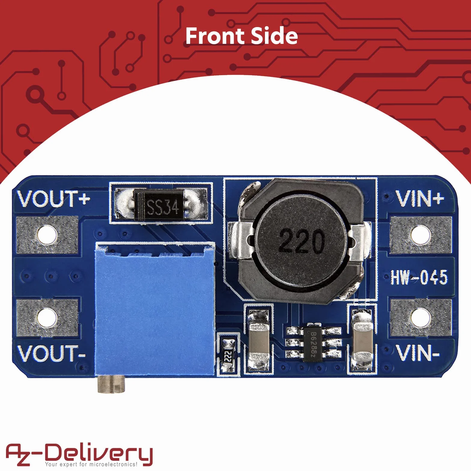 AZDelivery 5x MT3608 DC-DC Step Up Module Compatible con Arduino