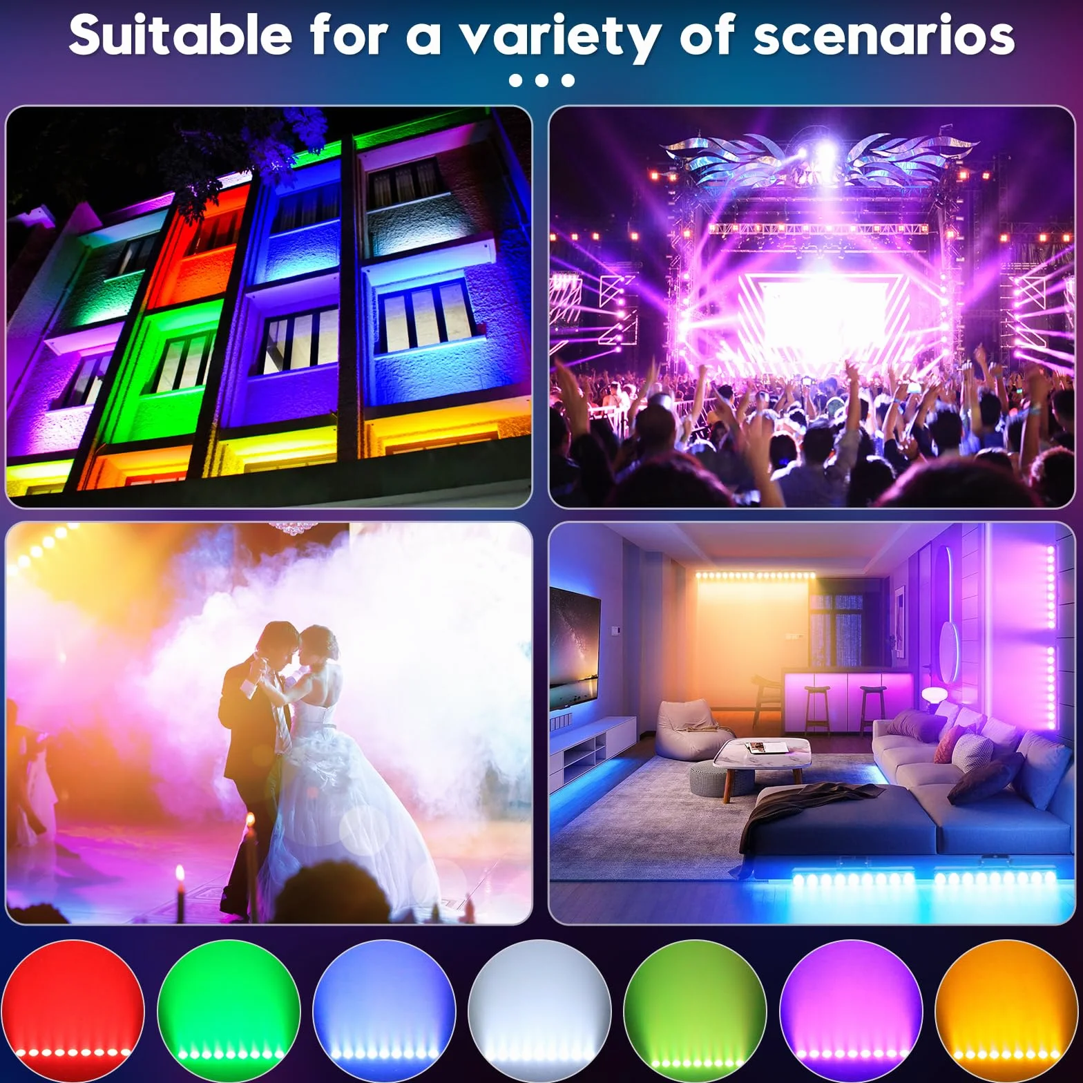 4 PCS LED Wallwasher,9 x 6W RGBW Barra LED,Luces Escenario DMX 512 con Control Remoto Iluminación Estroboscópica para DJ Bar,fiestas exterior,Discoteca,Jardín Decoración,Halloween,Navidad