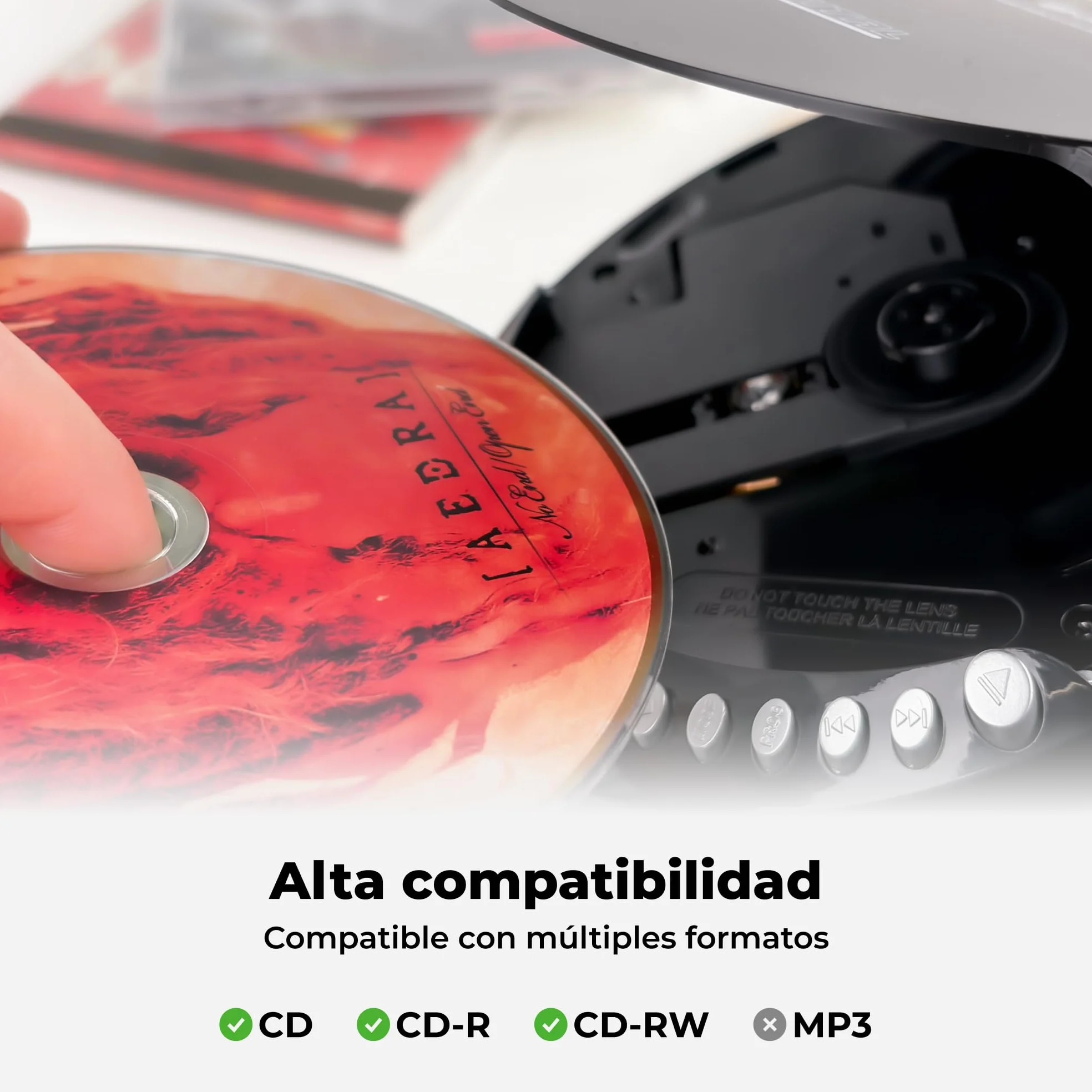Denver DM-24 Discman CD Portátil Reproductor