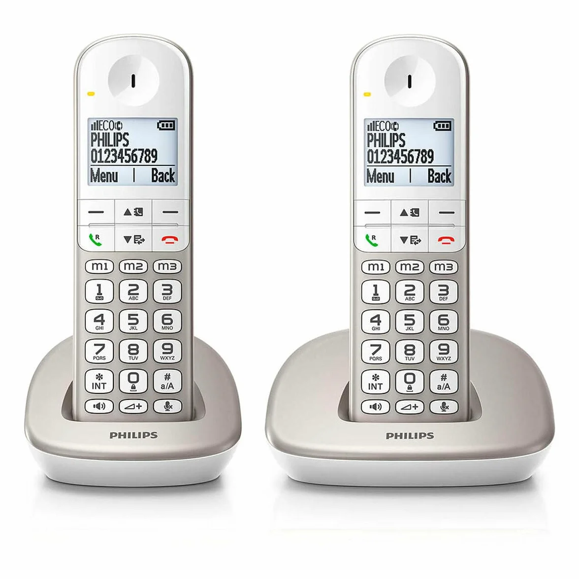 PHILIPS XL4902S/34 Teléfono Inalámbrico Duo Plata