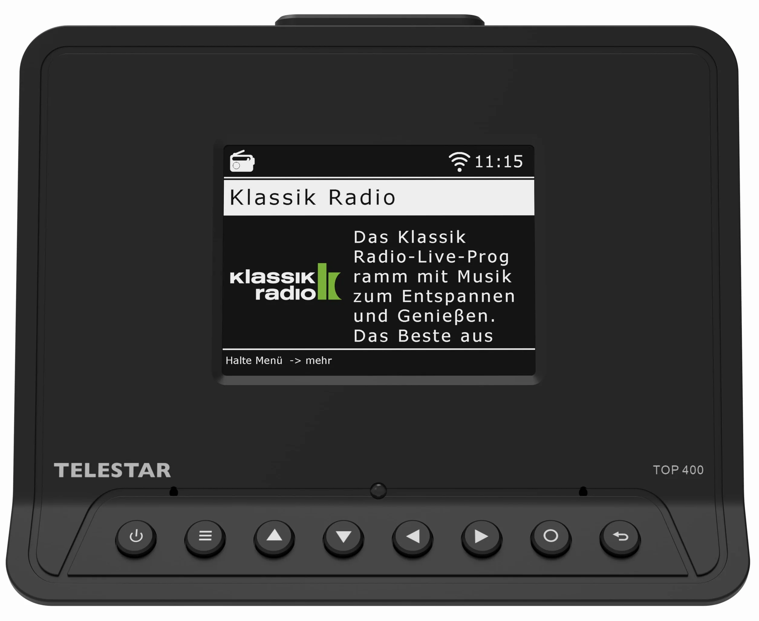 TELESTAR Top 400 – Adaptador HiFi para actualizar Equipos HiFi – Negro | Radio por Internet, DAB+, streaming, Bluetooth audio y transmisión, grabación USB, modo hotel y nocturno