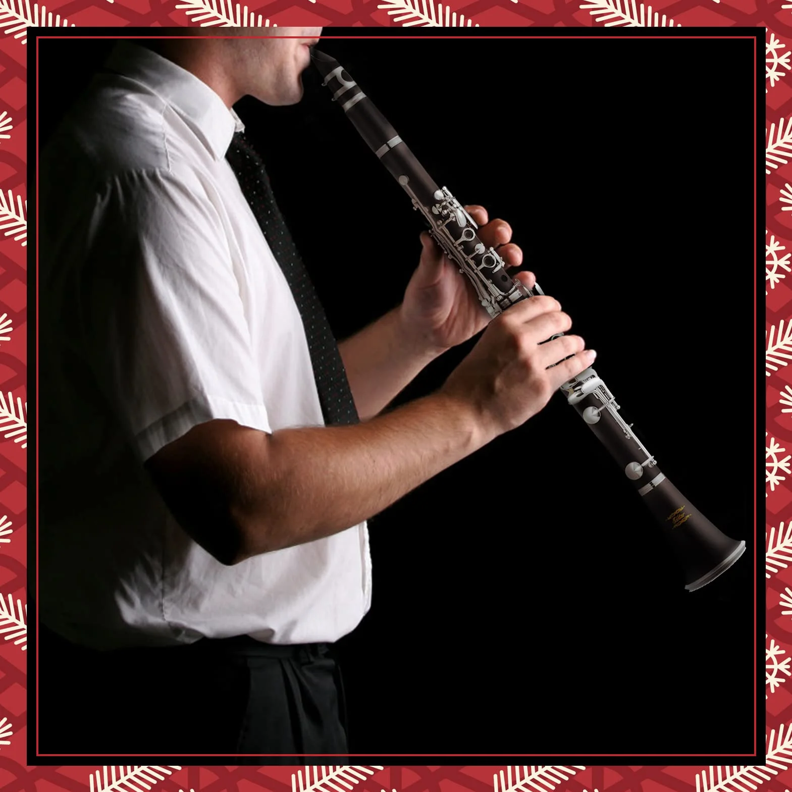 Clarinete plano Eastar B para principiantes, clarinete de ebonita niquelado con 2 barriles, 3 lengüetas, guantes blancos, estuche rígido, Kt de limpieza, ECL-300