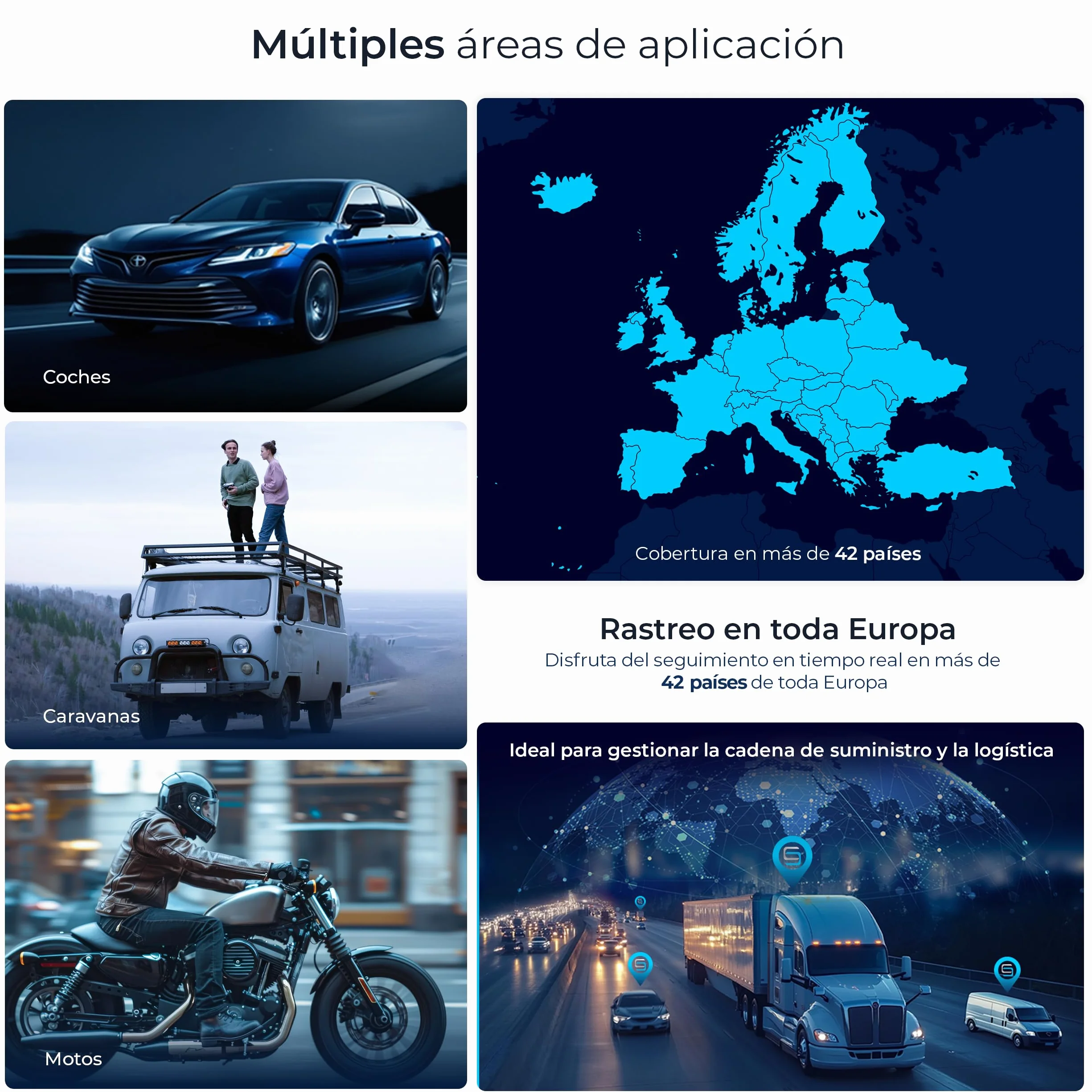Salind 01 4G Localizador GPS para Coche, Moto y Vehículos - Conexión Directa a Batería - Seguimiento en Tiempo Real, Historial de Rutas y Alarmas - Cable 1,38m