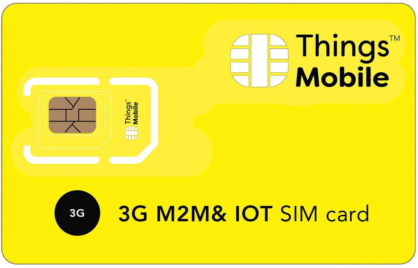 Things Mobile Tarjeta SIM 3G IoT M2M Cobertura Global GSM 2G 3G 4G 10€ Crédito