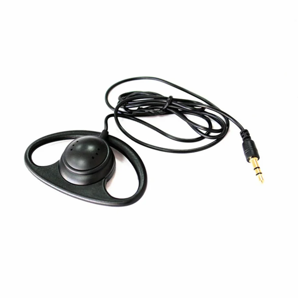50 Unidades Auriculares de 3,5 mm con un Solo Gancho para interpretación simultánea para Sistema de guía turístico Receptor Auriculares para Deportes al Aire Libre
