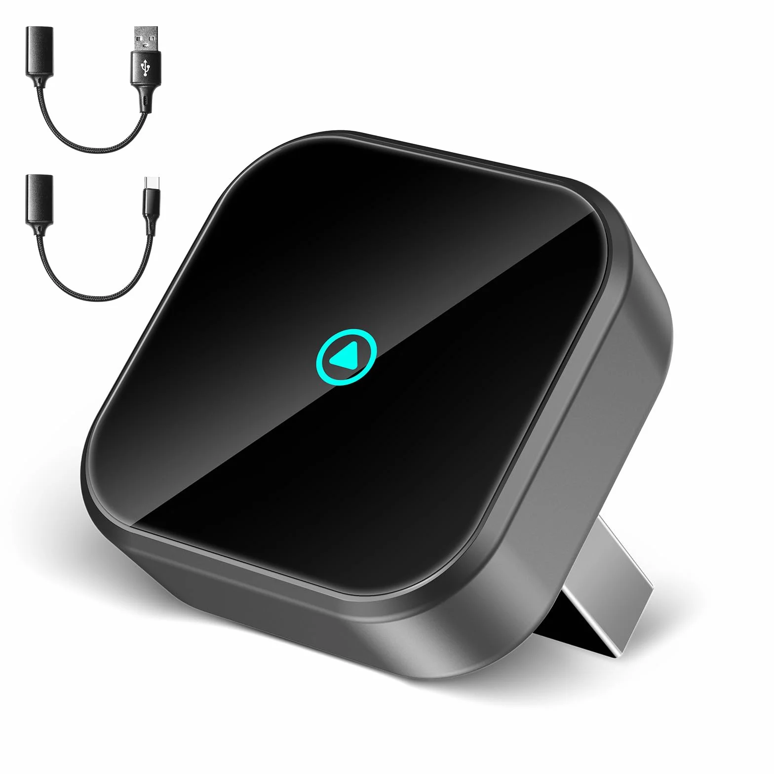 H3 Adaptador CarPlay Inalámbrico para iPhone - Convertidor de Cableado a Inalámbrico, Plug and Play USB-A/Type-C, Compatible con Coches Desde 2016 e iOS 10+