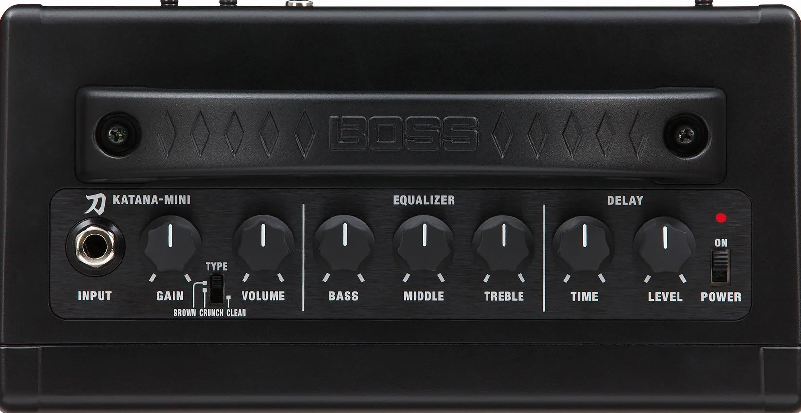 BOSS KTN-Mini Katana Draagbare Gitaarversterker, EEN compacte, overal MEE naartoe te nemen versterker Die werkt op batterijen - rijke en volle Sound