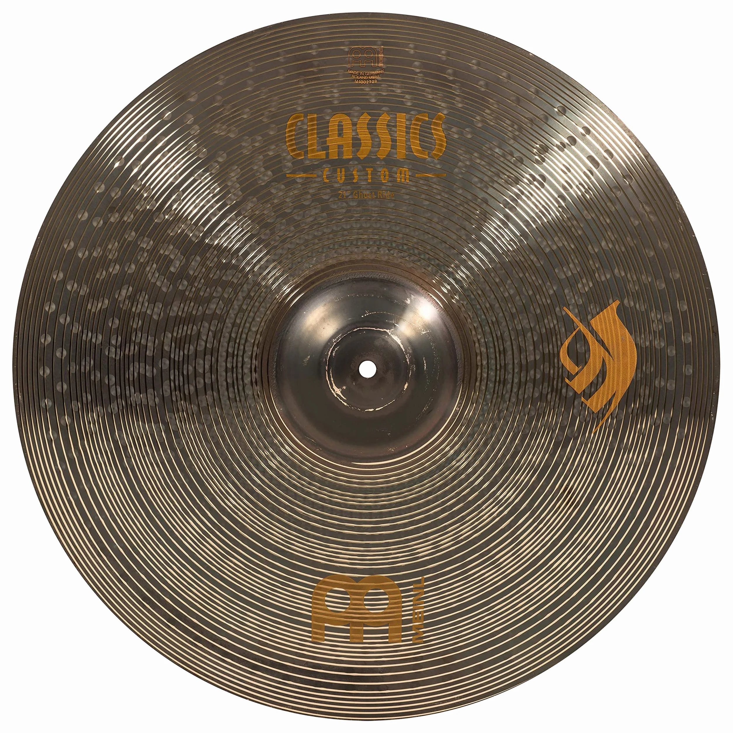 Meinl Cymbals Classics Custom Brilliant Brann Dailor Plato Ghost Ride de 21 pulgadas (53,34cm) Platillos de Batería - Bronce B12, Acabado Brillante (CC21GR)