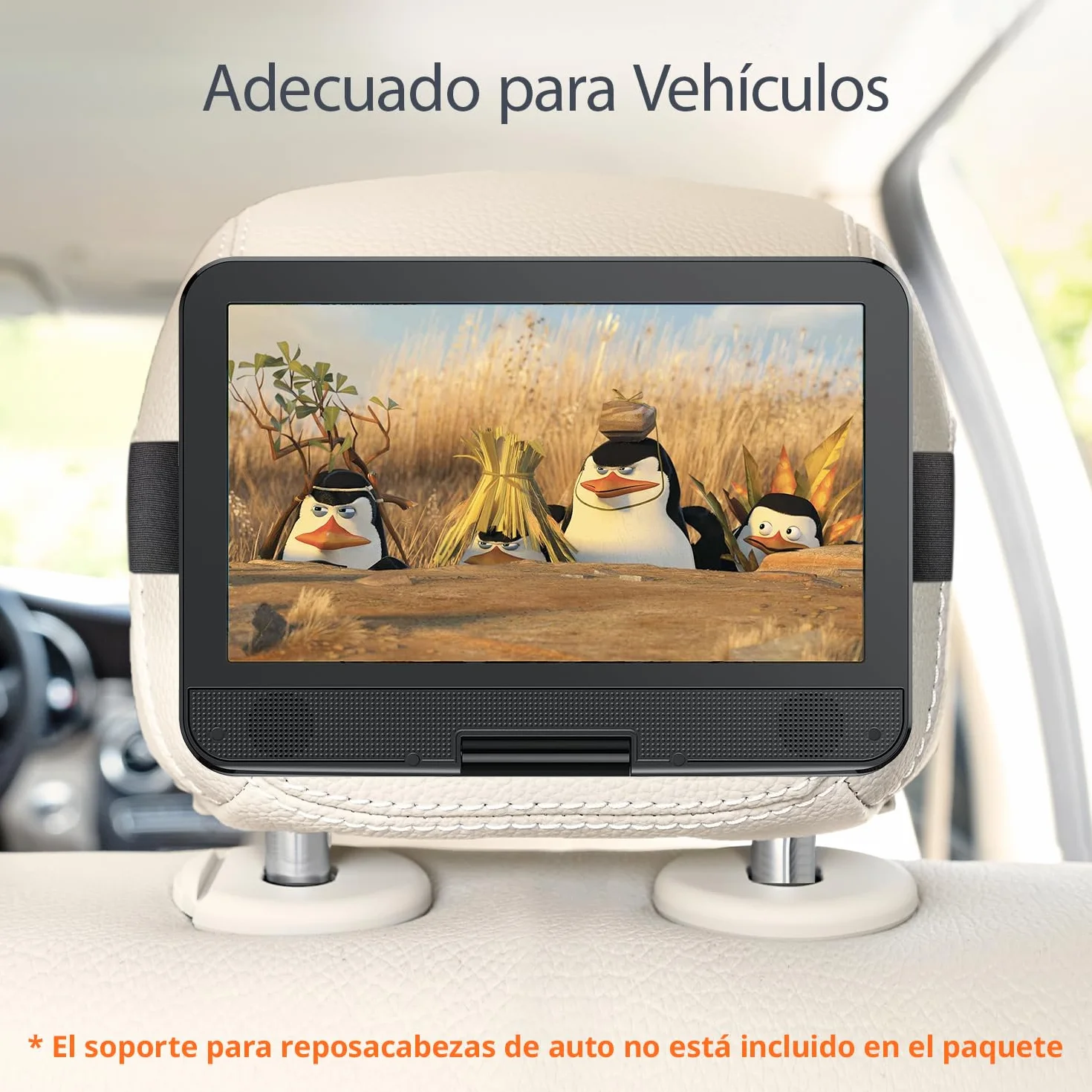 Yoton Reproductor de DVD Portátil 12,5'' Pantalla Giratoria HD 10,5'' Sin Restricción Regional