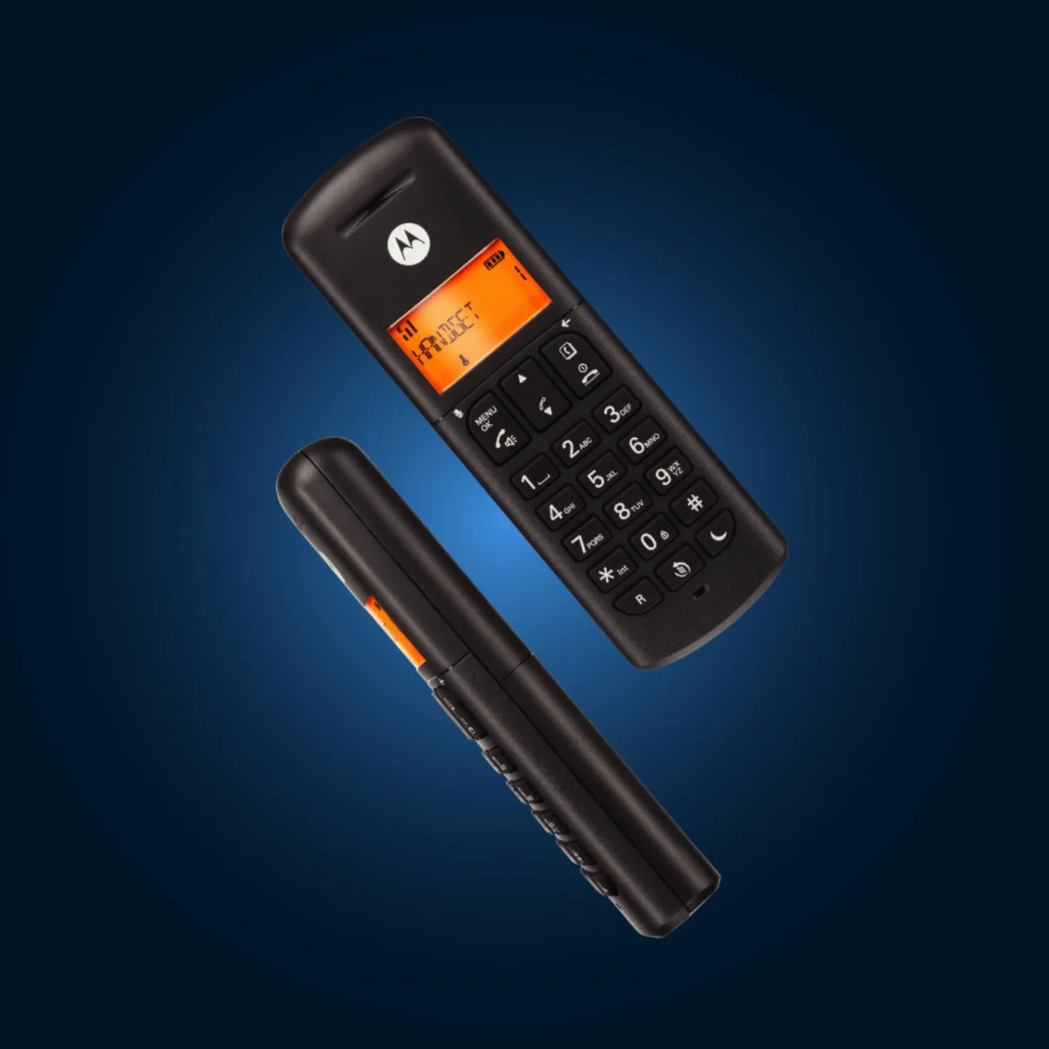 Motorola E211 Teléfono Inalámbrico Digital Contestador Automático 12 min Grabación, Negro