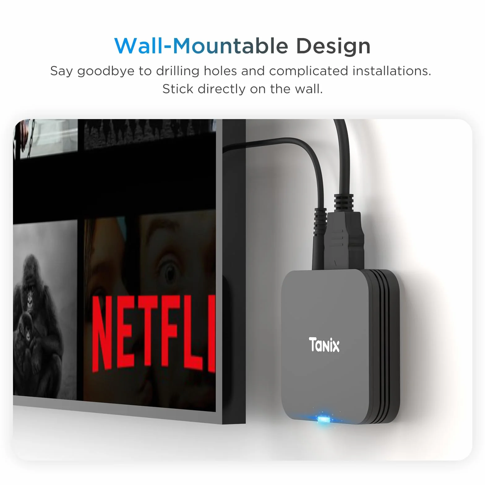 Android TV Box 10.0, 2GB RAM 16GB ROM, Allwinner H313 Quad-Core, WiFi, USB, 4K Smart TV Box