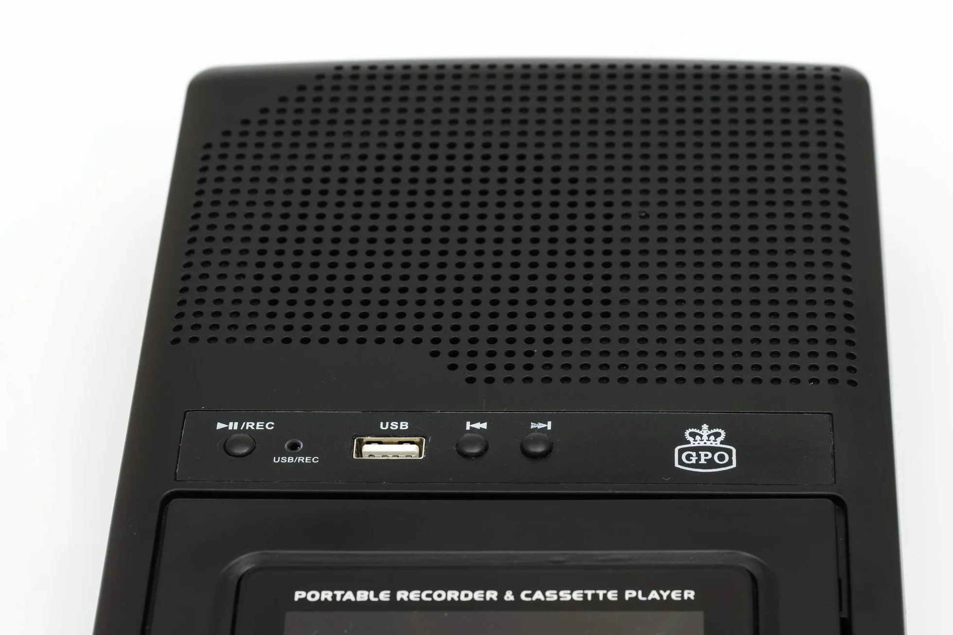 GPO CRS132B - Grabadora de casetes con micrófono Externo y grabación USB