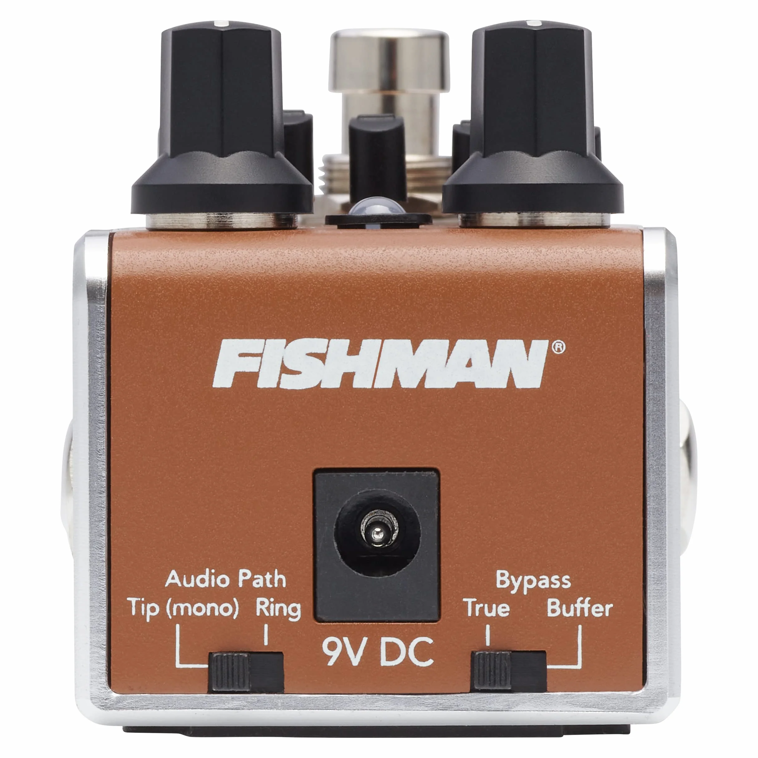 Fishman, Pedal de preamplificador de guitarra - Mini preamplificador y ecualizador acústico AFX Pro EQ Mini Pedal